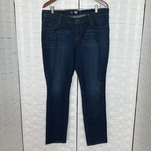 Old Navy Skinny Dark Wash 5‎ Pocket Jean Size 14 Short